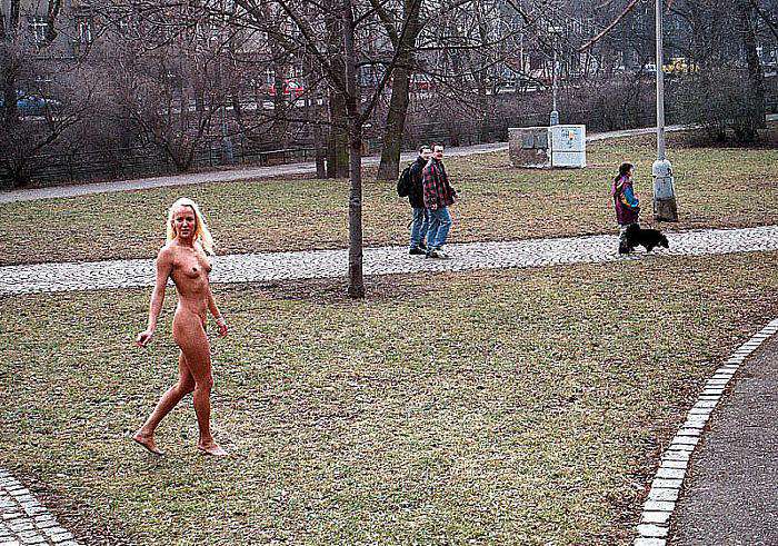 On the streets and in a park